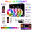 66ft Smart LED Strip Tape Lights – Music Sync, RGBW Color Changing, App & Remote Control, Cuttable