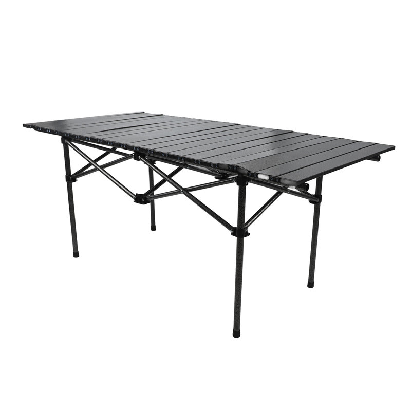Rectangular Metal Folding Outdoor Camping Table, Rectangle Picnic Folding Table