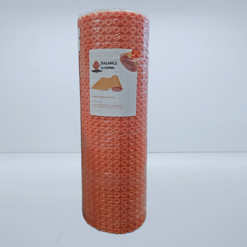 Pellicule de découplage chauffante électrique pour les planchers de tuiles et de pierres, 108 pieds carrés de couverture - Système de chauffage par le sol à isolation de fissures
