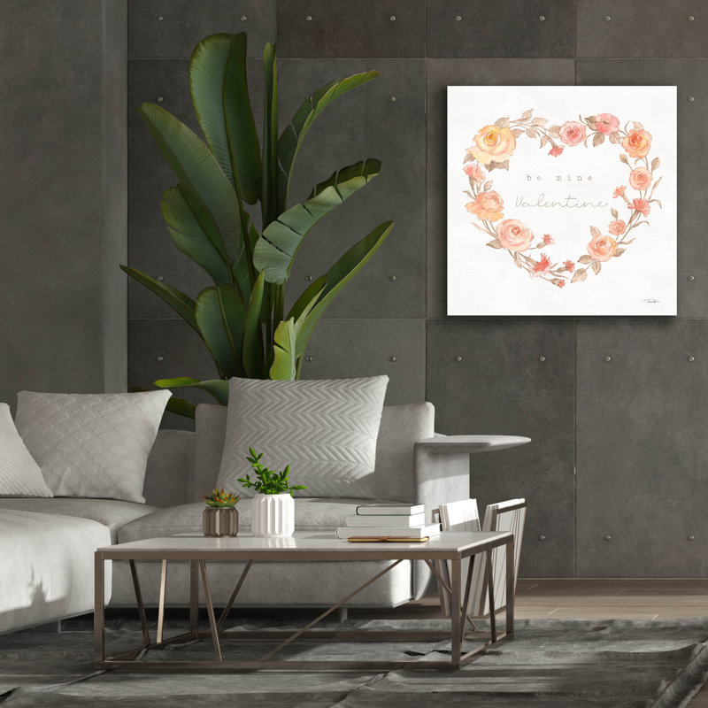 Art mural sur toile Winston Porter «Romantic Blooms 7» par Silvia Vassileva, H 37 po x l 37 po