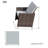 Carmel 6-seat Cube Outdoor Dining Set Rectangular Diningtable With Chairs-243277067