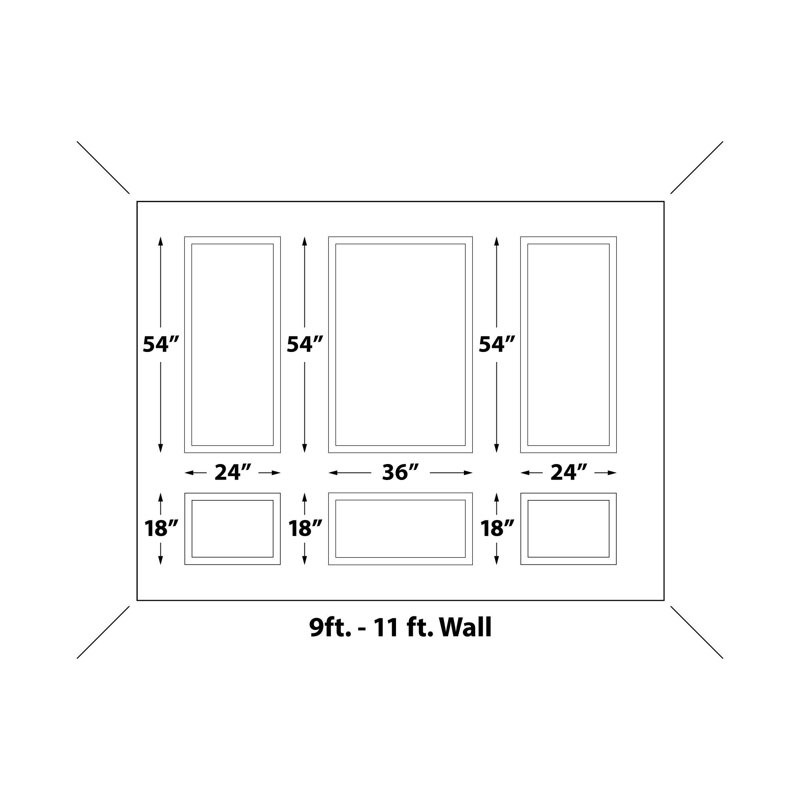 Ensemble de panneaux muraux préfabriqués Outwater, 9' - 11'