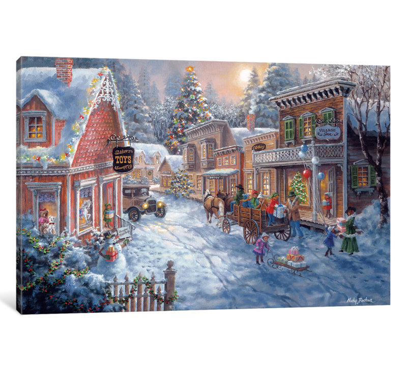 « good old days », reproduction d’art sur toile, H 26 po x l 40 po x P 1,5 po