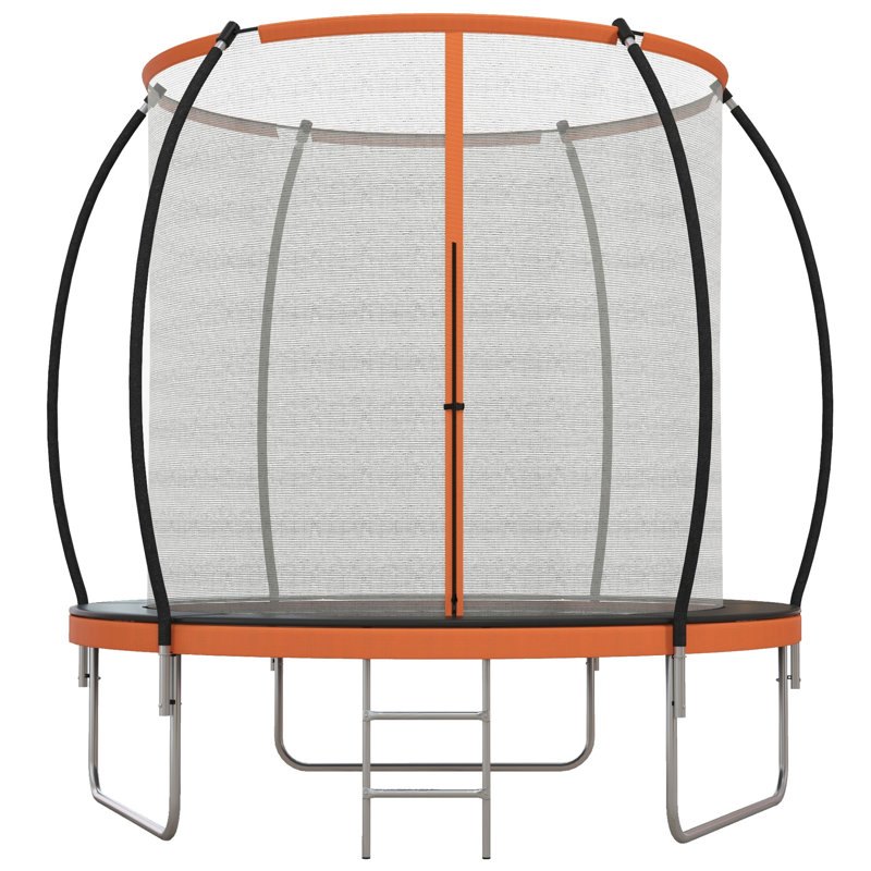 Trampoline de jardin rond avec enceinte sécuritaire Soozier
