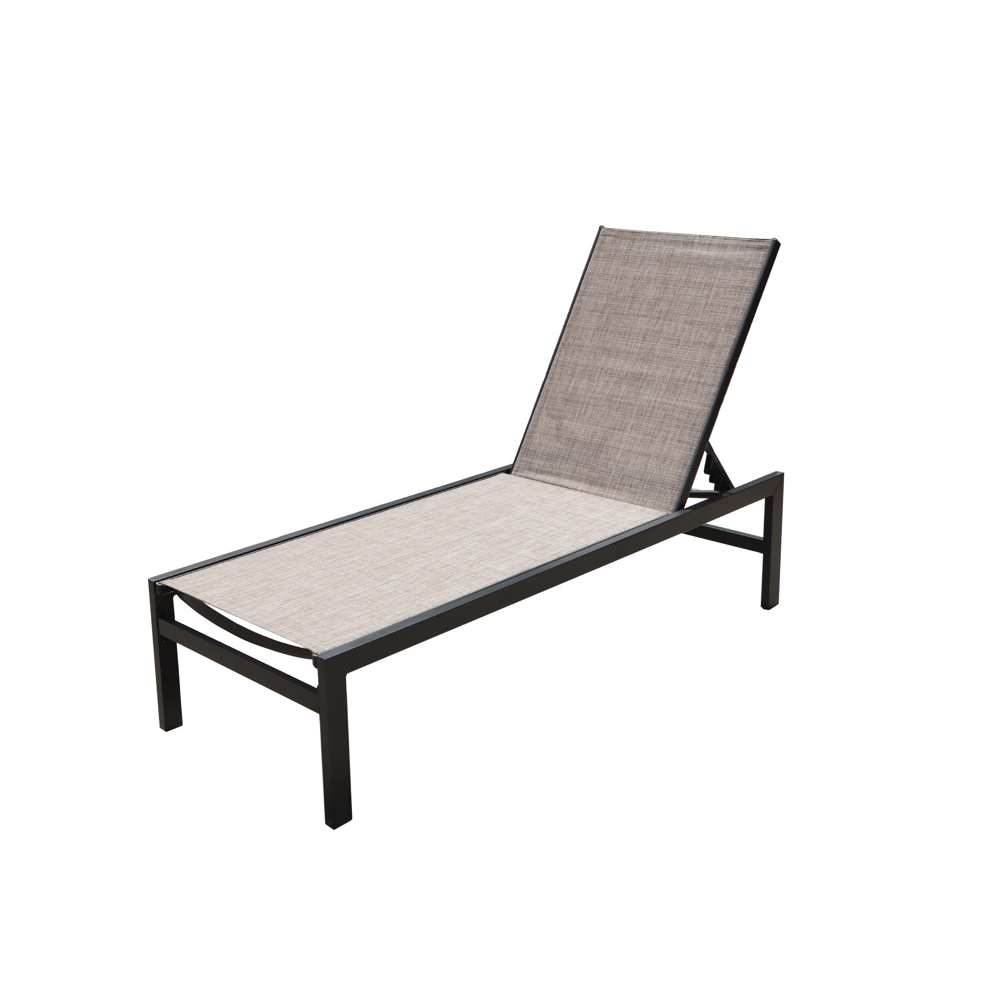 Kozyard Chaise Lounge Outdoor Aluminum Chaise Lounge Flat Comfortable ...
