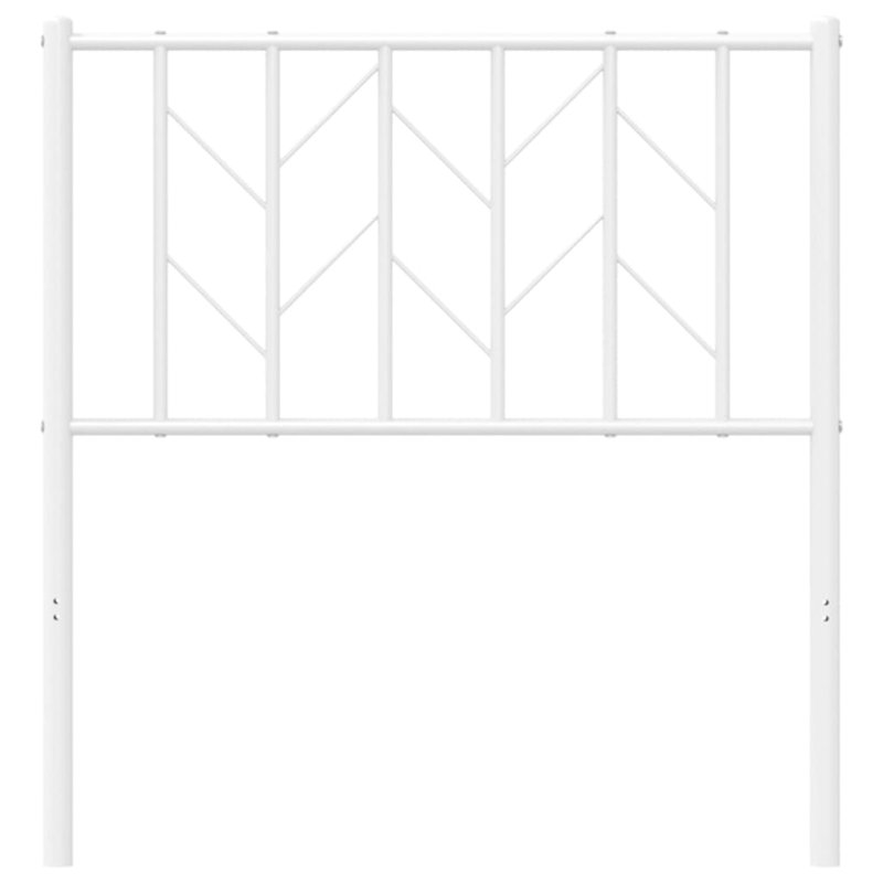 Nikka Metal Headboard, White, 80cm