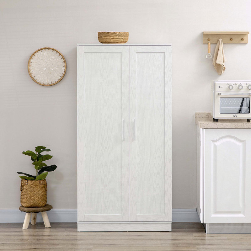 Armoire de rangement pour garde-manger de 63 po avec tablettes à 14 niveaux