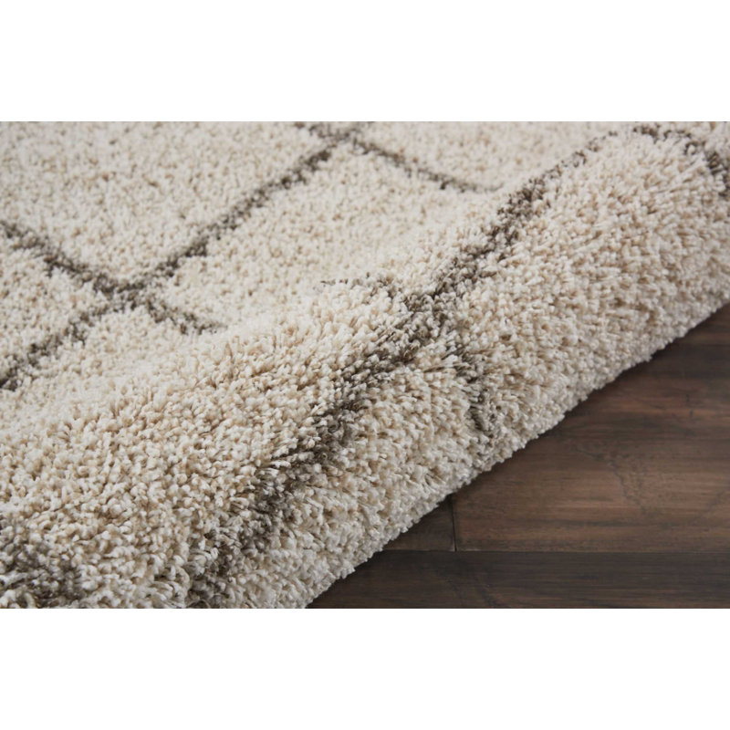 Yaresly Geometric Indoor Rug, Round 5'