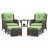 Arakawa Wicker 2 - Person Patio Conversation Set with Cushions-1861019023