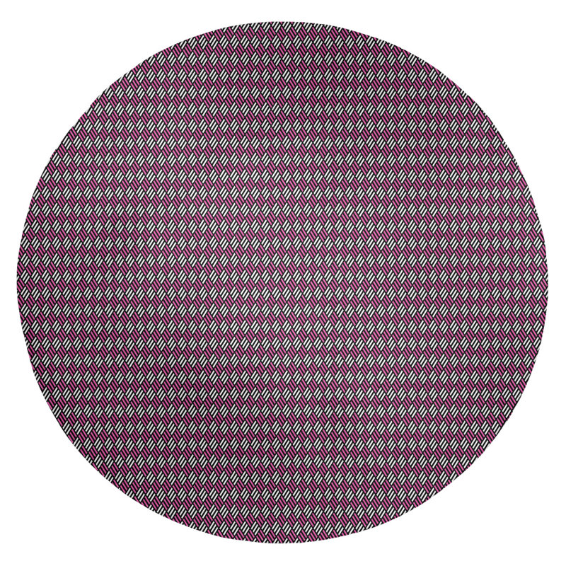 Chenille Indoor Rug, Round 5'