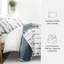 Ensemble de courtepointe réversible toutes saisons Dusk Blue par Becky Cameron-971313516