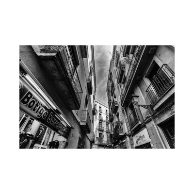 Old Town Barcelona, Spain 1 Piece Wrapped Canvas Wall Art