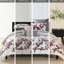 Housse de couette Cherry Blossom Bedding - 100% coton, housse de couette à imprimé floral, attaches intérieures, fermeture à boutons facile à nettoyer