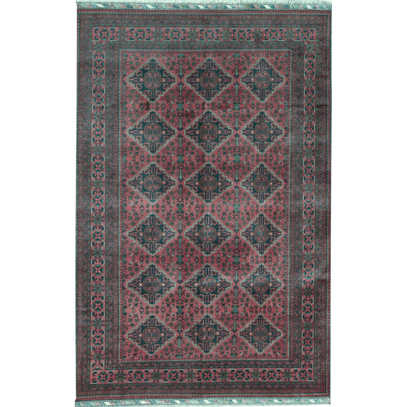 Tapis rouge noué à la main de haute qualité