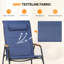 Chaise berçante de patio avec repose-pieds et coussin de tête Teslin-1237413498