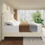 Bed Frame with 50.2" Headboard, Upholstered Platform Bed Frame with Vertical Channel Tufted Velvet Fabric, Extra Large Tufted headboard, Nailhead Trim, No Box Spring Needed-1925078331-1925078335