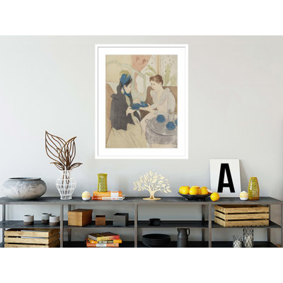 «Af d'après-midi» par Mary Cassatt - Impression sur toile
