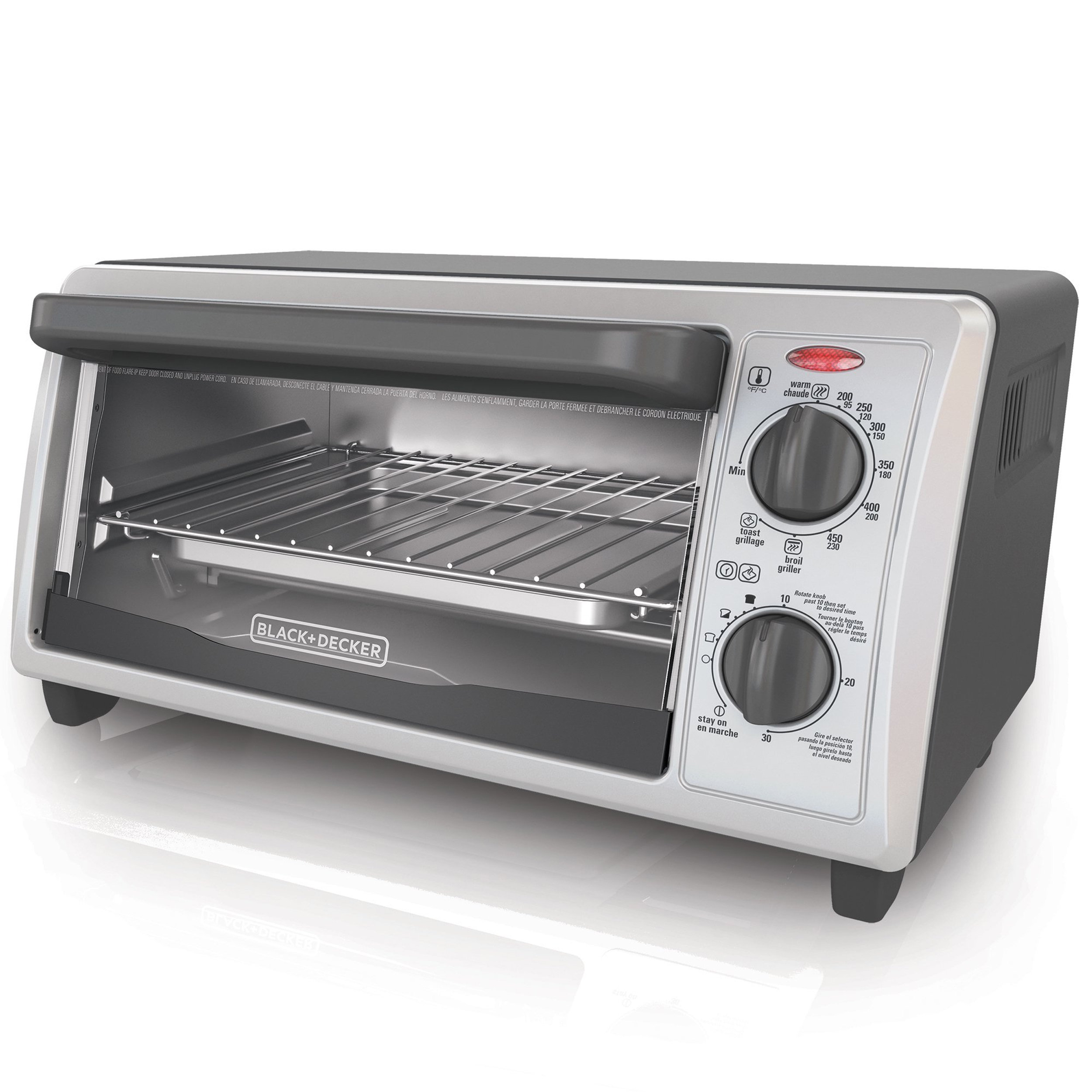 BLACK+DECKER Natural Convection Toaster Oven Stainless Steel TO1750SB Extra  Wide