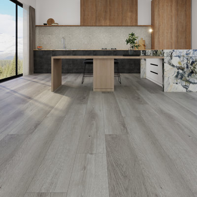9 In. X 62.6 In. 30Mil 8Mm Waterproof SPC Rigid Core Luxury Vinyl Plank Flooring