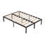 Structure de lit plateforme en bois massif double 14,1 po Nedelina