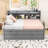 Full Size Wooden Daybed with Built-In Storage Drawers, Shelves and Twin Trundle-584599236