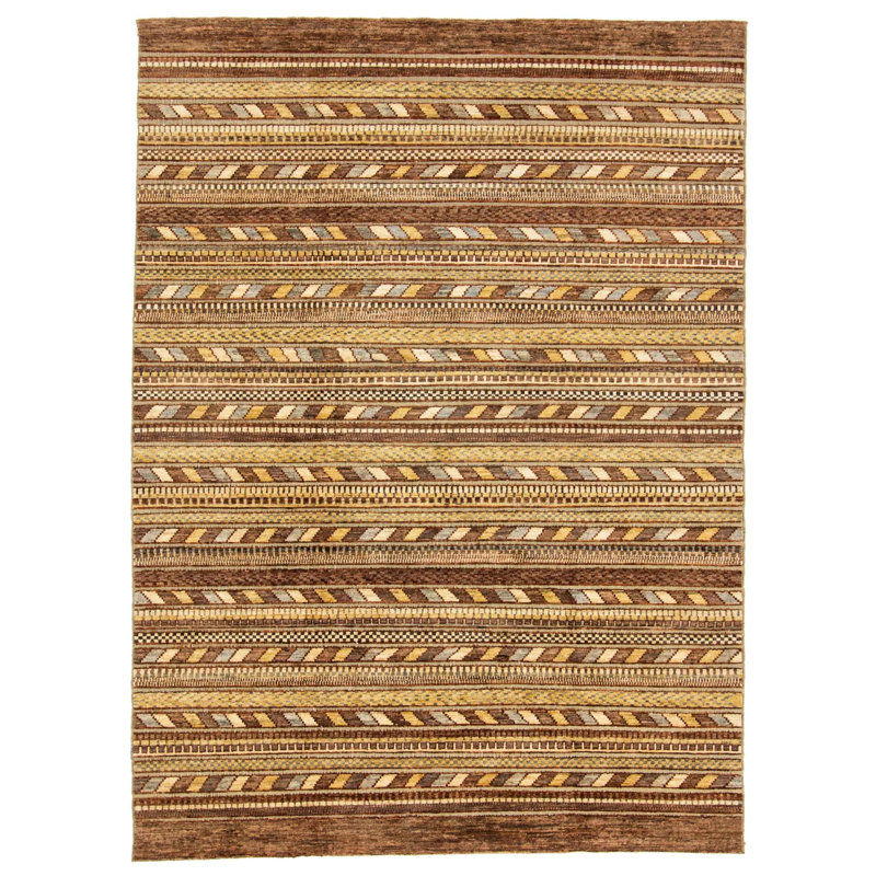 Striped Hand Woven 172cm X 237cm Area Rug