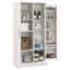 Armoire de rangement pour garde-manger, buffet de cuisine autoportant avec tablettes réglables