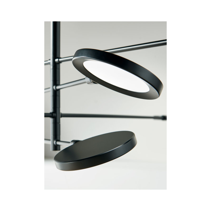 Spectica 8 Chandelier, Plated Brass