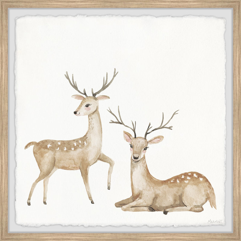 Nyx Deer, reproduction encadrée, H 12 po x l 12 po x P 1,5 po