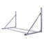Support de rangement mural pliant pour pneus, réglable de 30,5 à 50,5 pouces de largeur, métal gris