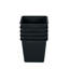 Pot de plante de jardin 7,9 "carré - pots de jardin en plastique avec drainage-312547501