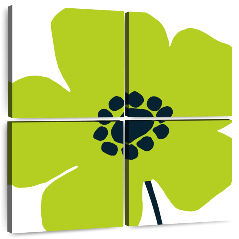 Harnek Pop Art Floral IV, H 18 po x l 18 po
