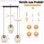3 - Light Stainless Steel Bell Pendant