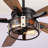 Breezelite 52" Industrial Matte Black Indoor Ceiling Fan
