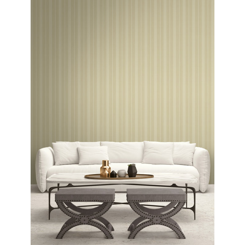 Rouleau de papier peint lisse L 33 po x l 20,5 po Corah, Beige