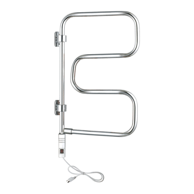 Polished Chrome Wall Mounted 4-Bar Towel Warmer