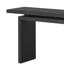 Console flottante 59 po, table d'entrée minimaliste 59 po avec placage de frêne et base architecturale-66688426