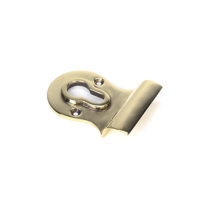 Face Fixed Aged Brass Euro Escutcheon