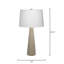 Alps Metal Table Lamp, Warm Grey