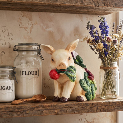 Fitz and Floyd Country Farm Cookie Jar