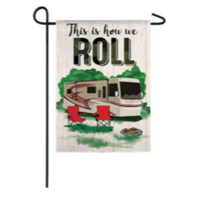 Double Sided 18 in. H x 12 in. W Polyester Garden flag
