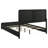 Black Upholstered Queen Bed