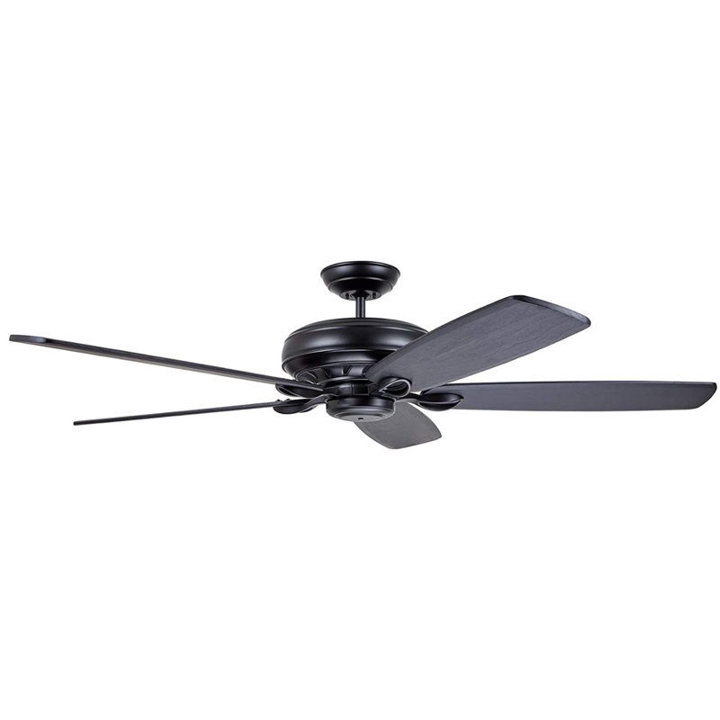 Ventilateur de plafond standard avec commande murale, Noir barbecue