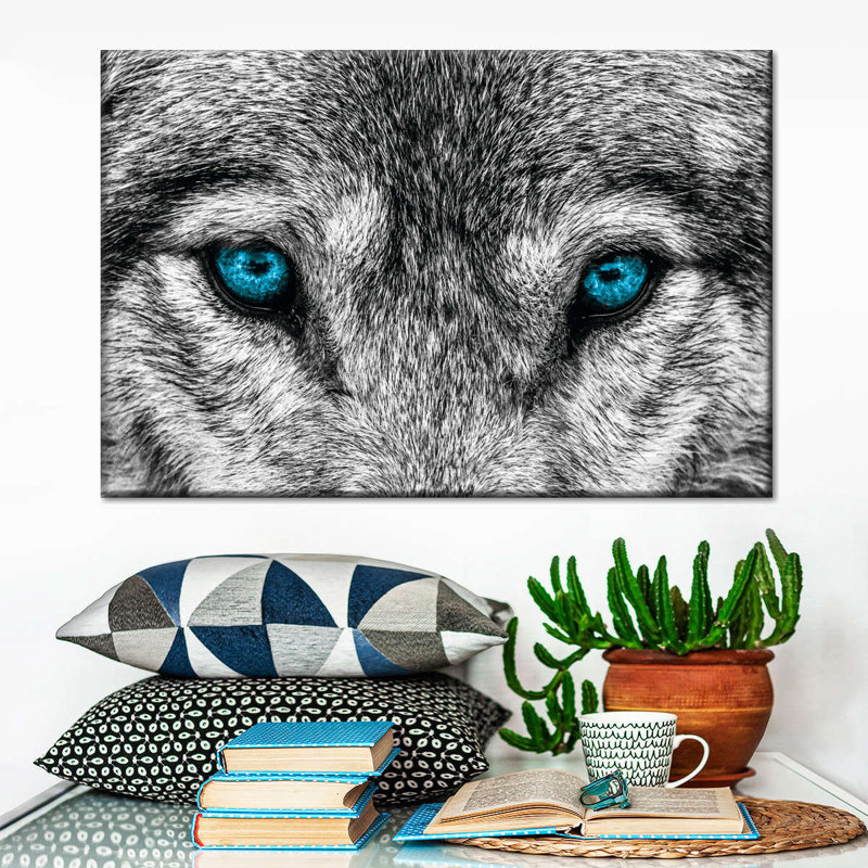 «Cool Wolf», reproduction sur toile, L 34 po x H 51 po