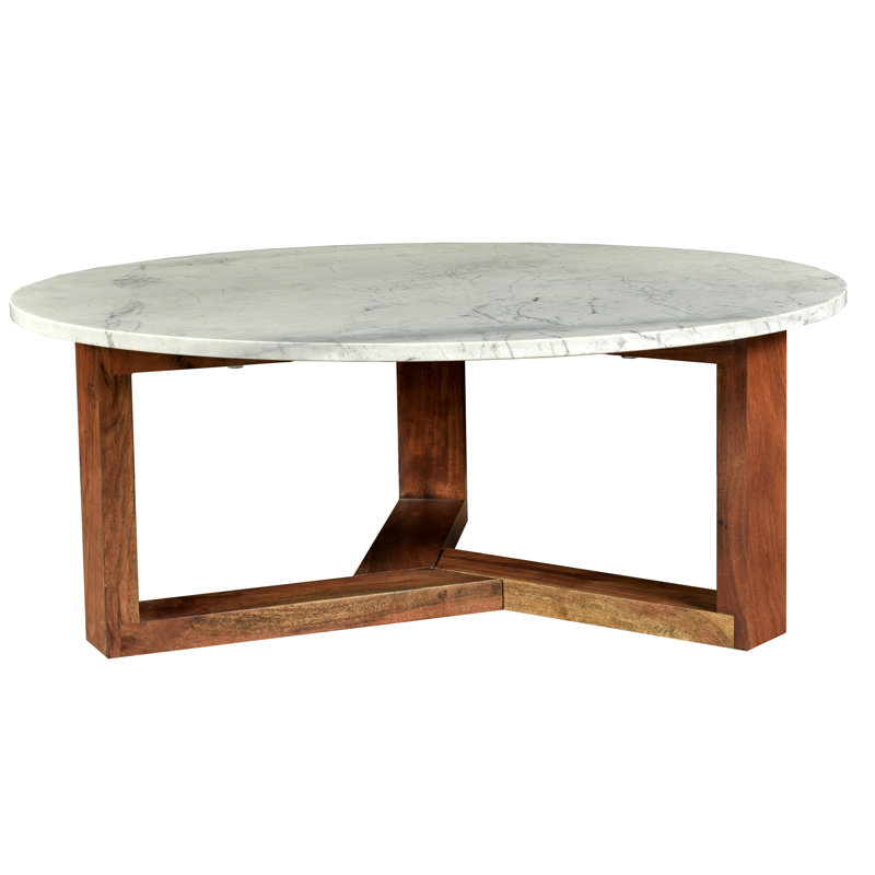 Jinxx Marble Coffee Table, Brown