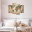 Éducative carte du monde IV, ensemble de 4 reproductions sur toile par Tess P-463898993