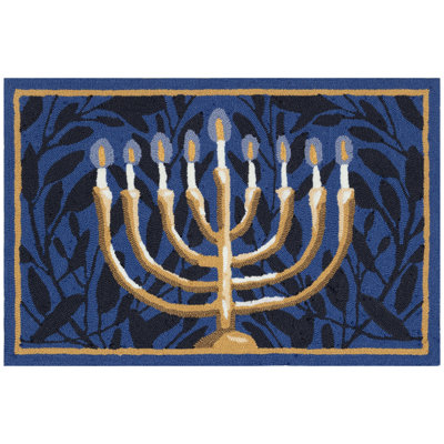 Nights Of Lights Polyester Kitchen Mat