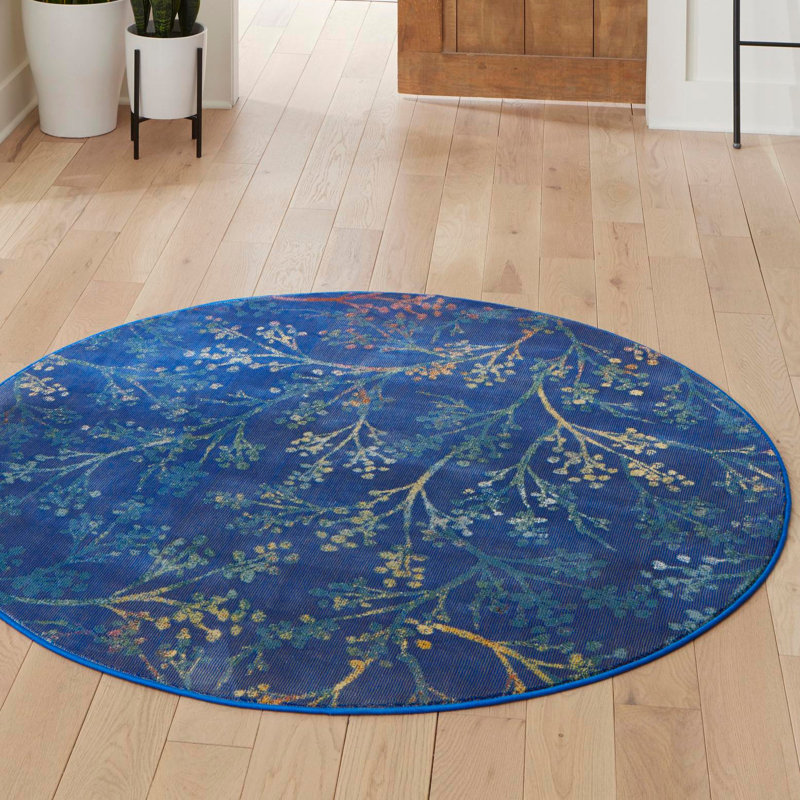Antony Floral Indoor Rug, Round 3'3"
