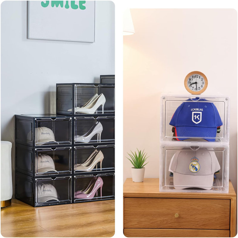 6 Pair Stackable Shoe Storage