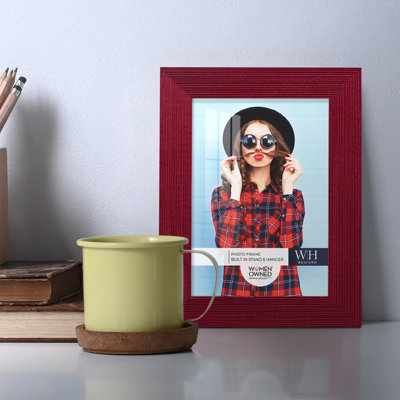 Red Wood Picture Frame - Set of 10